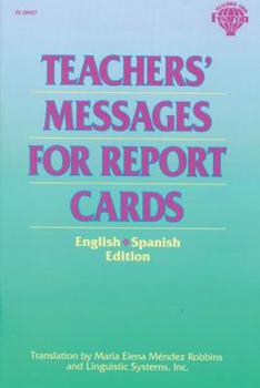 Paperback Teachers' Messages for Report Cards, Grades K - 8 Book