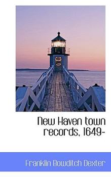 Paperback New Haven Town Records, 1649- Book