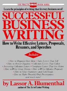 Paperback Successful Business Writing: How to Write Effective Letters, Proposals, Resumes, and Speeches Book