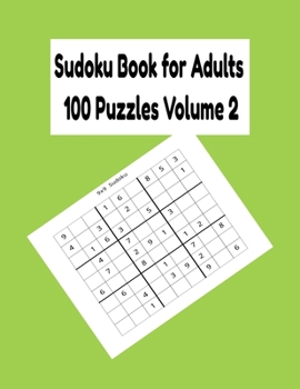 Paperback Sudoku Book for Adults 100 Puzzles Volume 2 Book