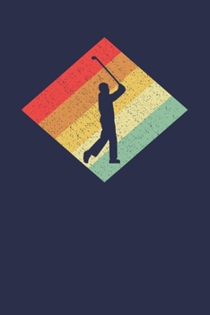 Golfer Notizbuch: A5 Kariert 108 Seiten - Retro Vintage Golf Notizheft - Geschenk für Golfer und Golfspieler (German Edition)