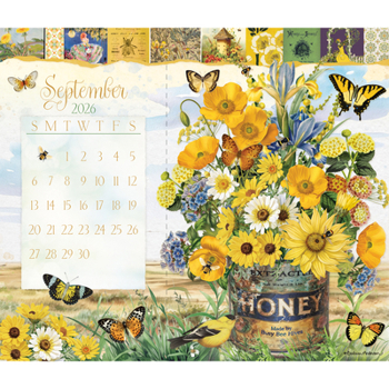 Home Garden Botanicals 2026 Postcard Desk Calendar Book