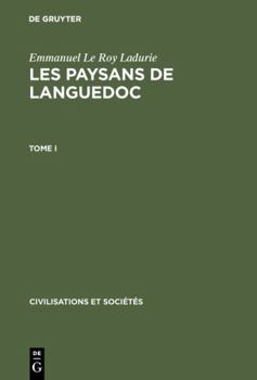 Hardcover Les paysans de Languedoc, Tome I, Civilisations et Sociétés 42 [French] Book