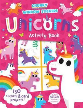 Paperback Window Sticker Unicorns Book