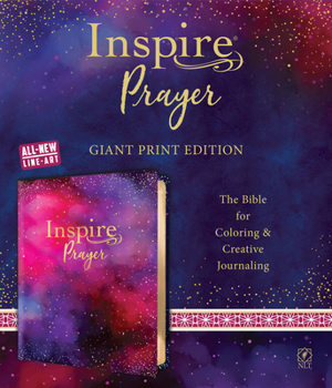 Imitation Leather Inspire Prayer Bible Giant Print NLT (Leatherlike, Purple): The Bible for Coloring & Creative Journaling [Large Print] Book