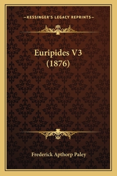 Paperback Euripides V3 (1876) [Latin] Book