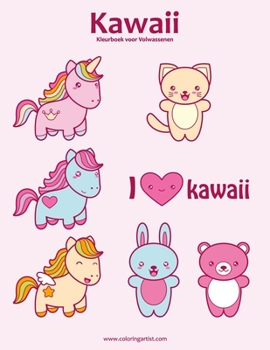 Paperback Kawaii Kleurboek voor Volwassenen 1 [Dutch] Book