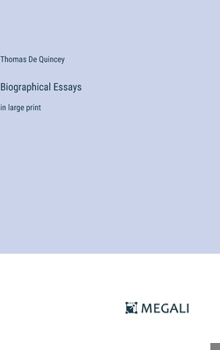 Hardcover Biographical Essays: in large print Book