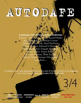 Paperback Autodafe 3/4: The Journal of the International Parliament of Writers Book