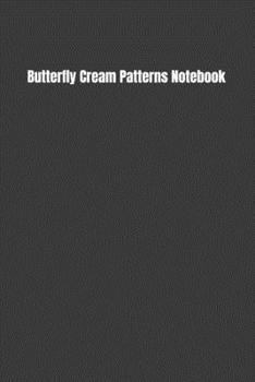 Paperback Butterfly Cream Patterns Notebook Book