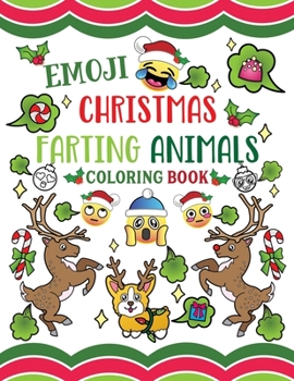 Paperback Emoji Christmas Farting Animals Coloring Book