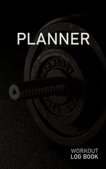 PLANNER: Blank Daily Workout Log Book | Track Exercise Type, Sets, Reps, Weight, Cardio, Calories, Distance & Time | Space to Record Stretches, ... First Name Initial P Dumbbell Cover
