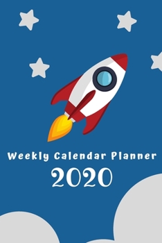 Paperback 2020 Weekly Calendar Planner: Daily Weekly Planner with Note page - Spaceship cover Book