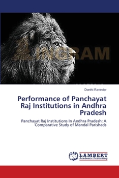 Paperback Performance of Panchayat Raj Institutions in Andhra Pradesh Book