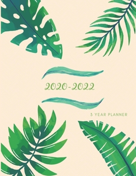 Paperback 2020-2022 3 Year Planner Fern Leaves Monthly Calendar Goals Agenda Schedule Organizer: 36 Months Calendar; Appointment Diary Journal With Address Book