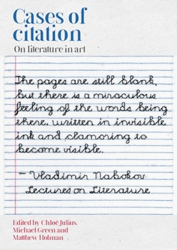 Hardcover Cases of Citation: On Literature in Art Book