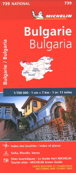 Loose Leaf Michelin Bulgaria Map 739 [French] Book
