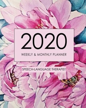 Paperback 2020 Weekly and Monthly Planner for Speech Therapist/ Speech Therapy Gift/Jan-Dec 2020 Therapy planner Book