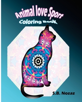 Paperback Animal Love Sport: Coloring Book