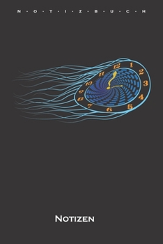 Zeit fliegt davon Notizbuch: Punkteraster Notizbuch für Zeitreise und Science-Fiction Fans (German Edition)