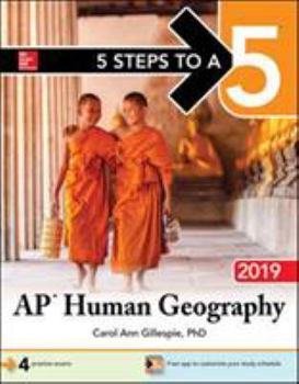 Paperback 5 Steps to a 5: AP Human Geography 2019 Book