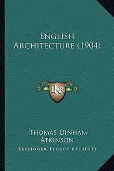 Paperback English Architecture (1904) Book