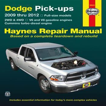 Paperback Dodge Full-Size Pick-ups 2009-2012 Repair Manual (Haynes Repair Manual) Book