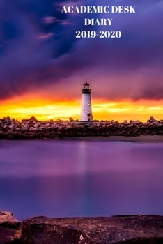 Academic Diary Week To View A5 Organiser Planner: Starts 1 August 2019 Until 31 July 2020. Sky Diary, Paperback With Soft Water Repelling Matte Front Cover. High Quality.