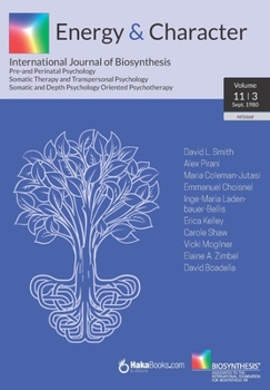 Paperback Energy & Character - Volume 11- N.3: International Journal of Biosynthesis Book
