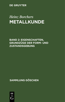 Hardcover Eigenschaften, Grundzüge der Form- und Zustandsgebung [German] Book