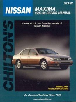 Paperback Nissan: Maxima 1993-98 Book