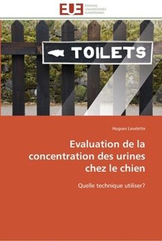 Paperback Evaluation de la concentration des urines chez le chien [French] Book
