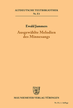 Paperback Ausgewählte Melodien des Minnesangs [German] Book