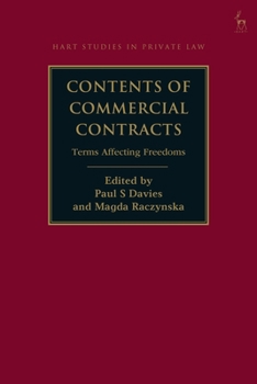 Paperback Contents of Commercial Contracts: Terms Affecting Freedoms Book