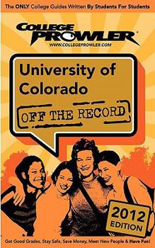 Paperback University of Colorado 2012: Off the Record Book