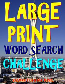 Paperback Large Print Word Search Challenge [Large Print] Book