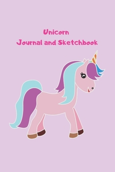 Paperback Unicorn Journal and Sketchbook Book