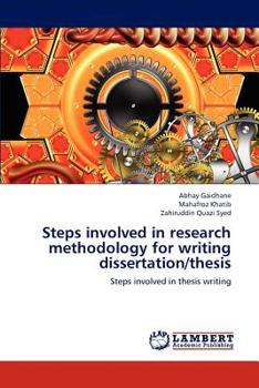 Paperback Steps Involved in Research Methodology for Writing Dissertation/Thesis Book