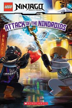 Paperback Lego Ninjago 2-books in One Binding: Techno Strike! Attack of the Nindroids [Paperback] Book