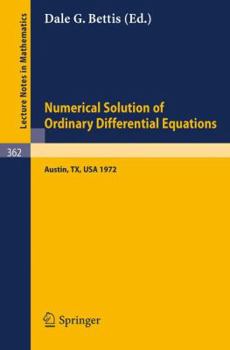 Paperback Proceedings of the Conference on the Numerical Solution of Ordinary Differential Equations: 19, 20 October 1972, the University of Texas at Austin Book