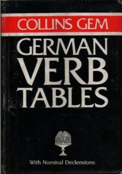 Paperback Collins Gem German Verb Tables Book