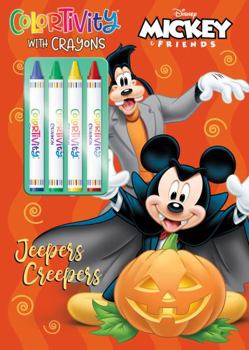Paperback Mickey Jeepers Creepers Halloween Colortivity W Crayons Book