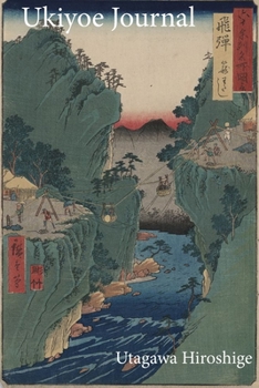 Utagawa Hiroshige Ukiyoe JOURNAL: Hida, kayo watashi - Using ropes to ferry people in large baskets across a deep river gorge: Timeless Ukiyoe ... Woodblock Print, Classic Edo Era Ukiyoe