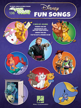 Paperback Disney Fun Songs: E-Z Play Today Volume 136 Book