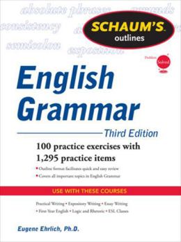 Paperback Schaum's Outline of English Grammar Book
