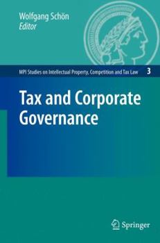 Paperback Tax and Corporate Governance Book