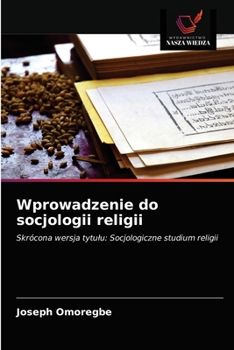 Paperback Wprowadzenie do socjologii religii [Polish] Book