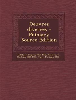 Paperback Oeuvres diverses - Primary Source Edition [French] Book