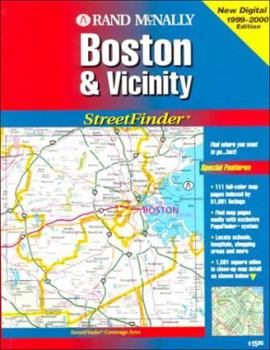 Spiral-bound Rand McNally Streetfinder Boston & Vicinity Book