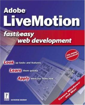 Paperback Adobe LiveMotion Fast & Easy Web Development Book